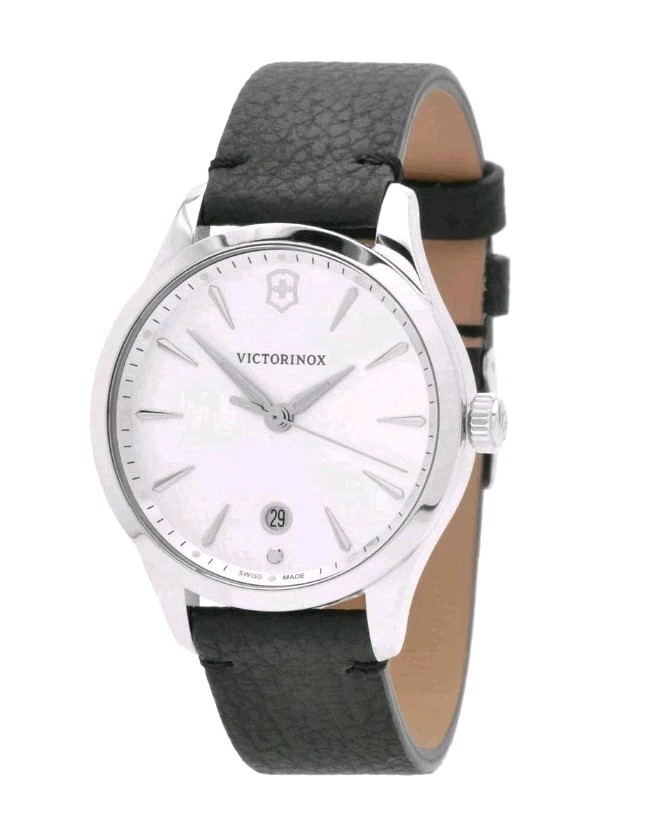 Victorinox Swiss Army Women’s Watch 241827 Alliance Silver Tone Dial MSRP $375