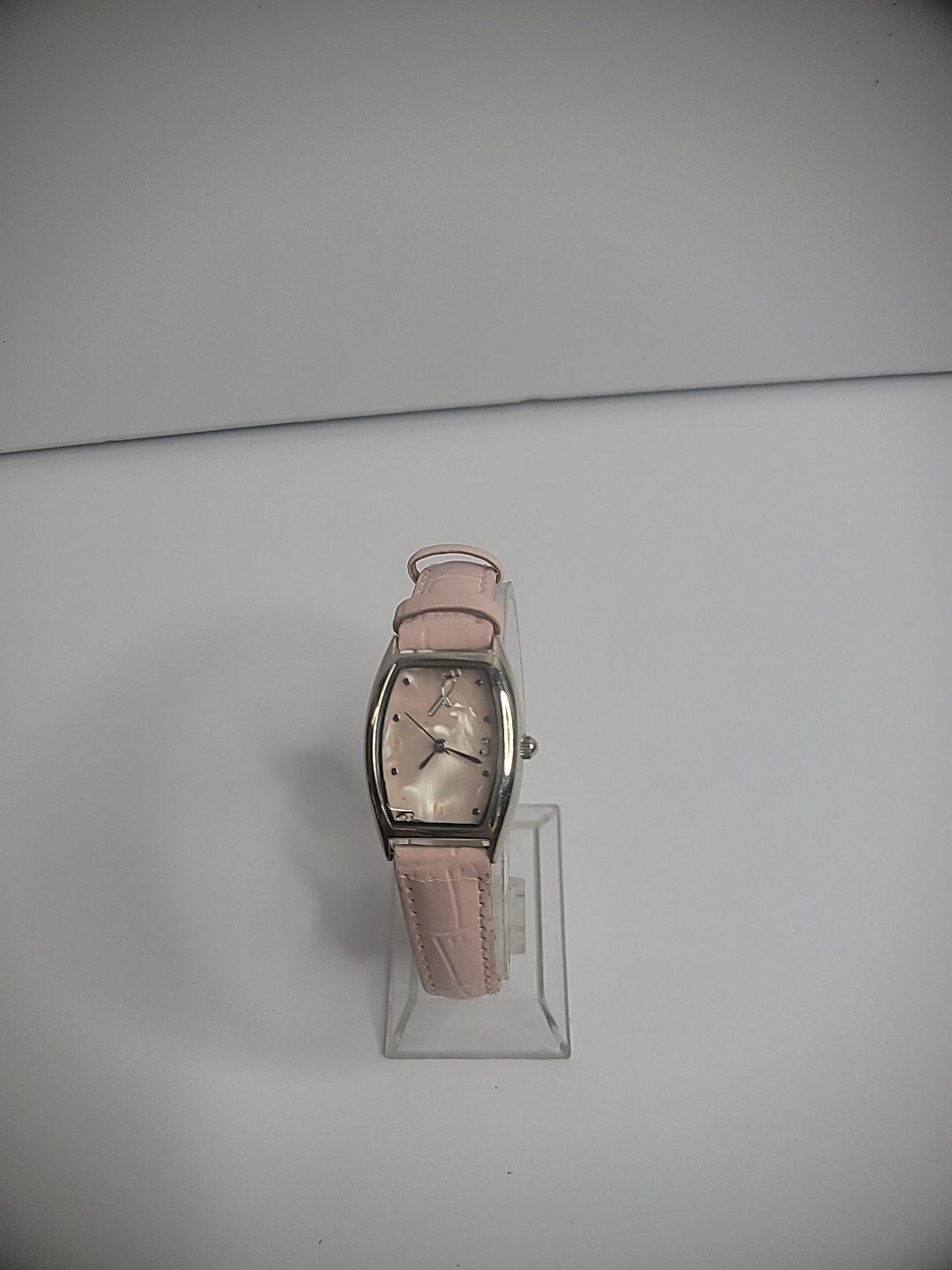 Vintage Wristwatch Watch Womens Pink Breast Cancer Awareness Jewelry Costume