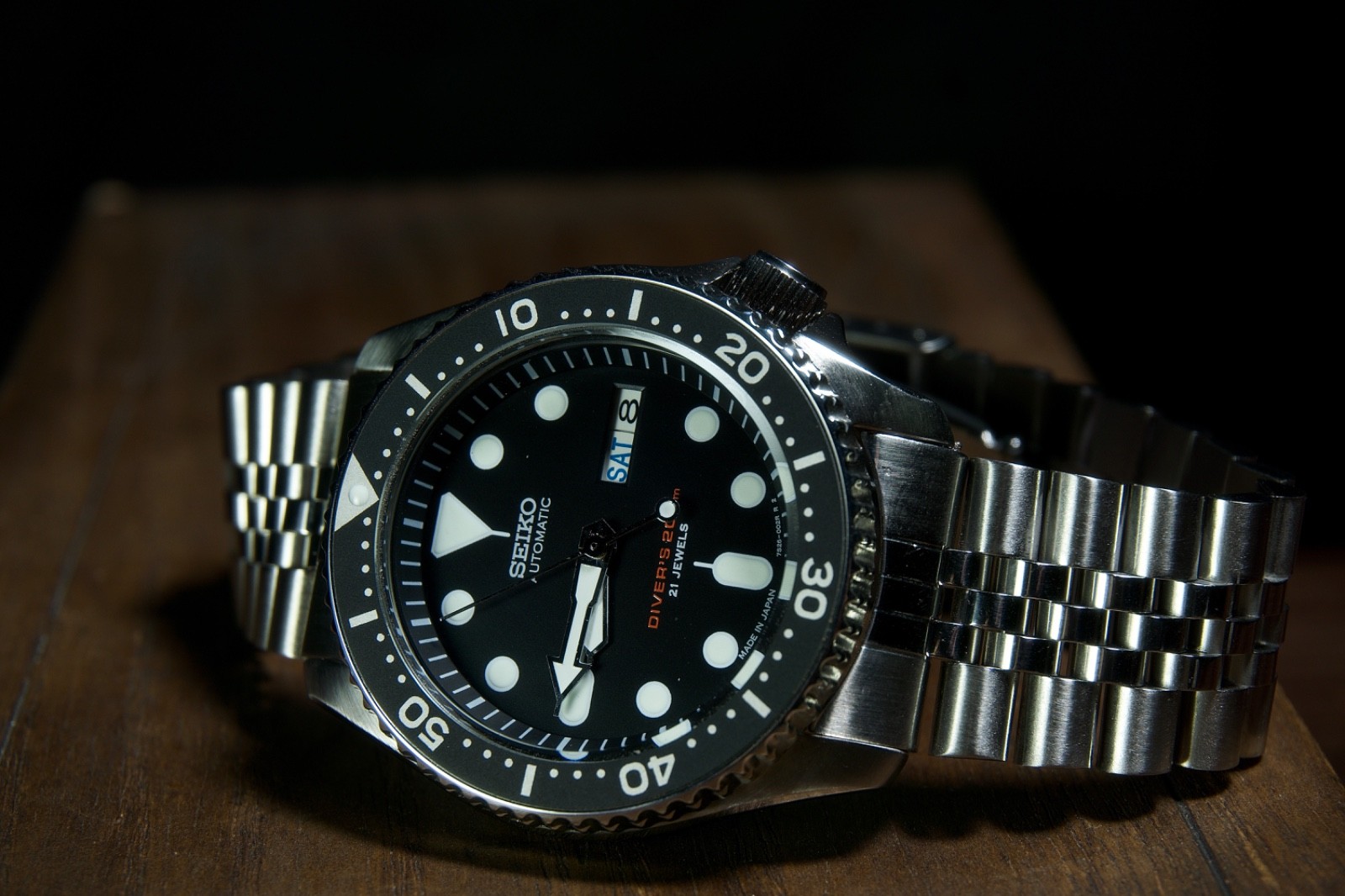 Seiko Diver JDM Black Dial 7S26 Automatic Vintage Men’s Day Date Watch