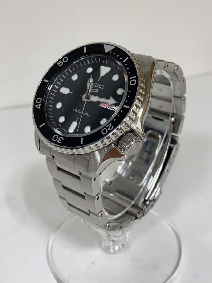 SEIKO SBSA005 SKX Automatic Wristwatch Analog BLK SLV 4R36 07G0