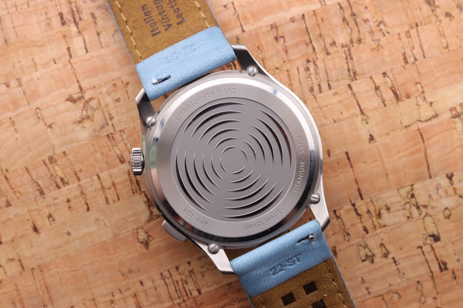 Christopher Ward C1 Bel Canto titanium Cielo Blue Dial 2024 Full Set 2 strap