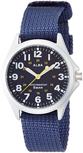 SEIKO ALBA AQPK402 Military Field Watch Quarts Blue