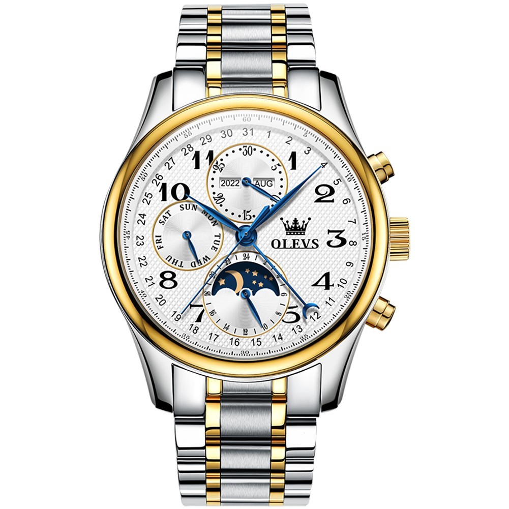 OLEVS 6667 Stylish Multi-functiom Water Resistant Casual Formal Mechanical Watch