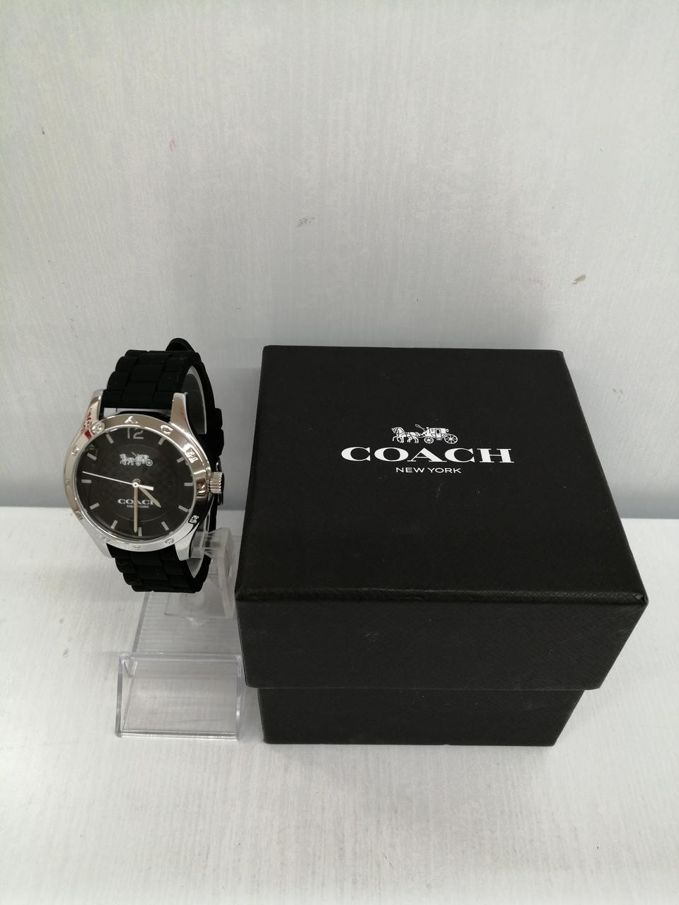 COACH CA797951260 Silver Dial Quartz Watch Auth Japan