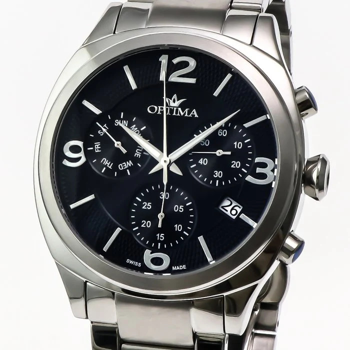 Optima – Swiss Chronograph – OSC449-SS-3 Swiss Ronda Quartz 44.15 mm OSC449