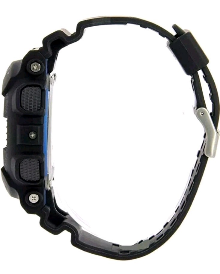 Casio G-SHOCK GA100CB-1A Black/Blue Case with Black Blue Camo Dial Worn 1X NICE