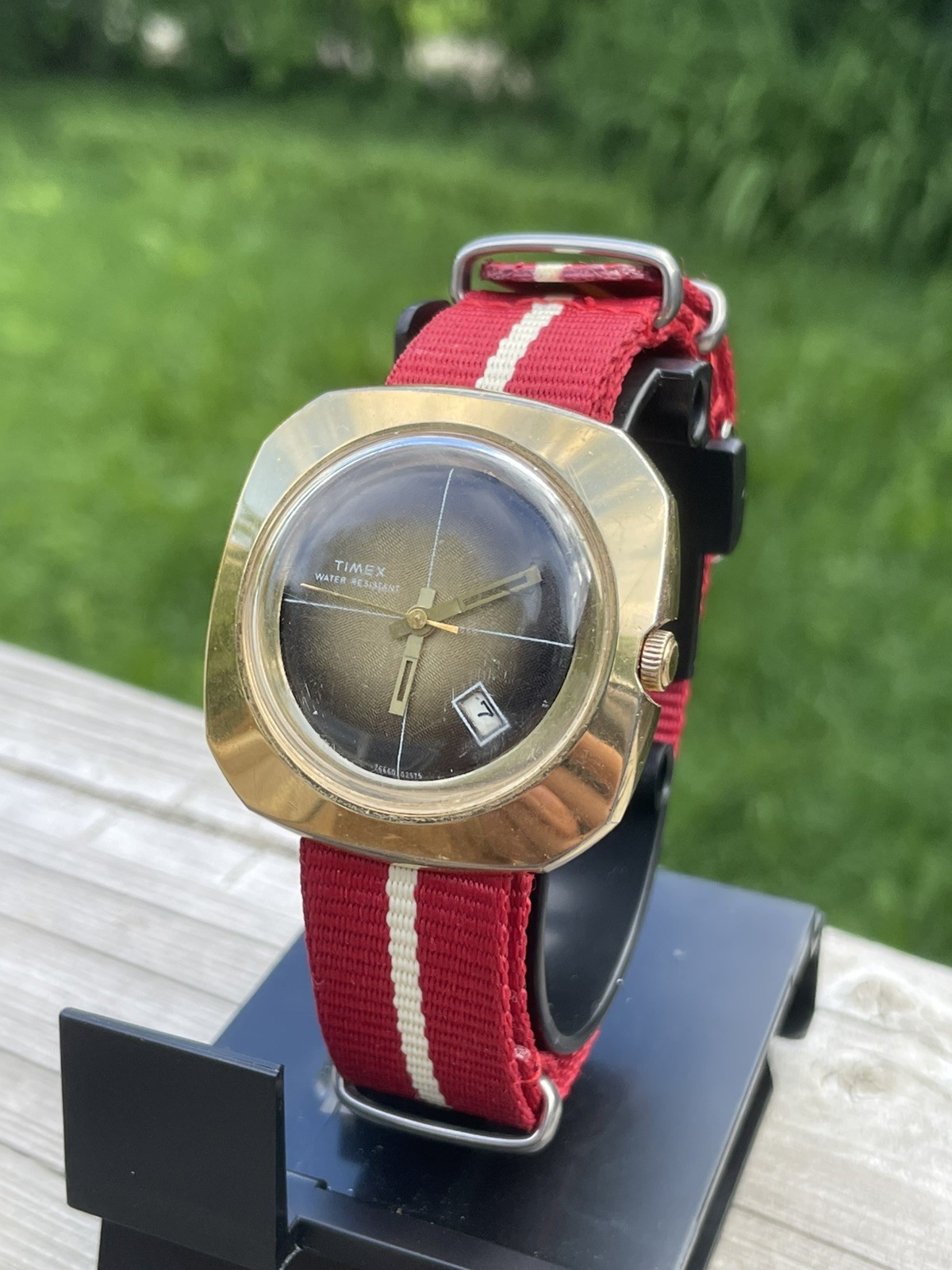 Serviced 1975 Men’s Vintage Timex Marlin UFO Manual Wind Watch M25 Movement