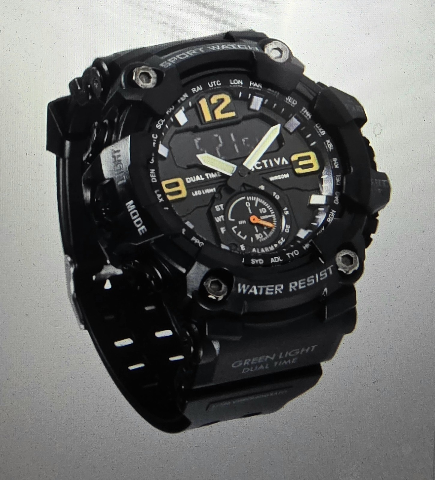 Activa X Invicta BlackOps Digital 56mm Black Watch New Box ACW1637-001