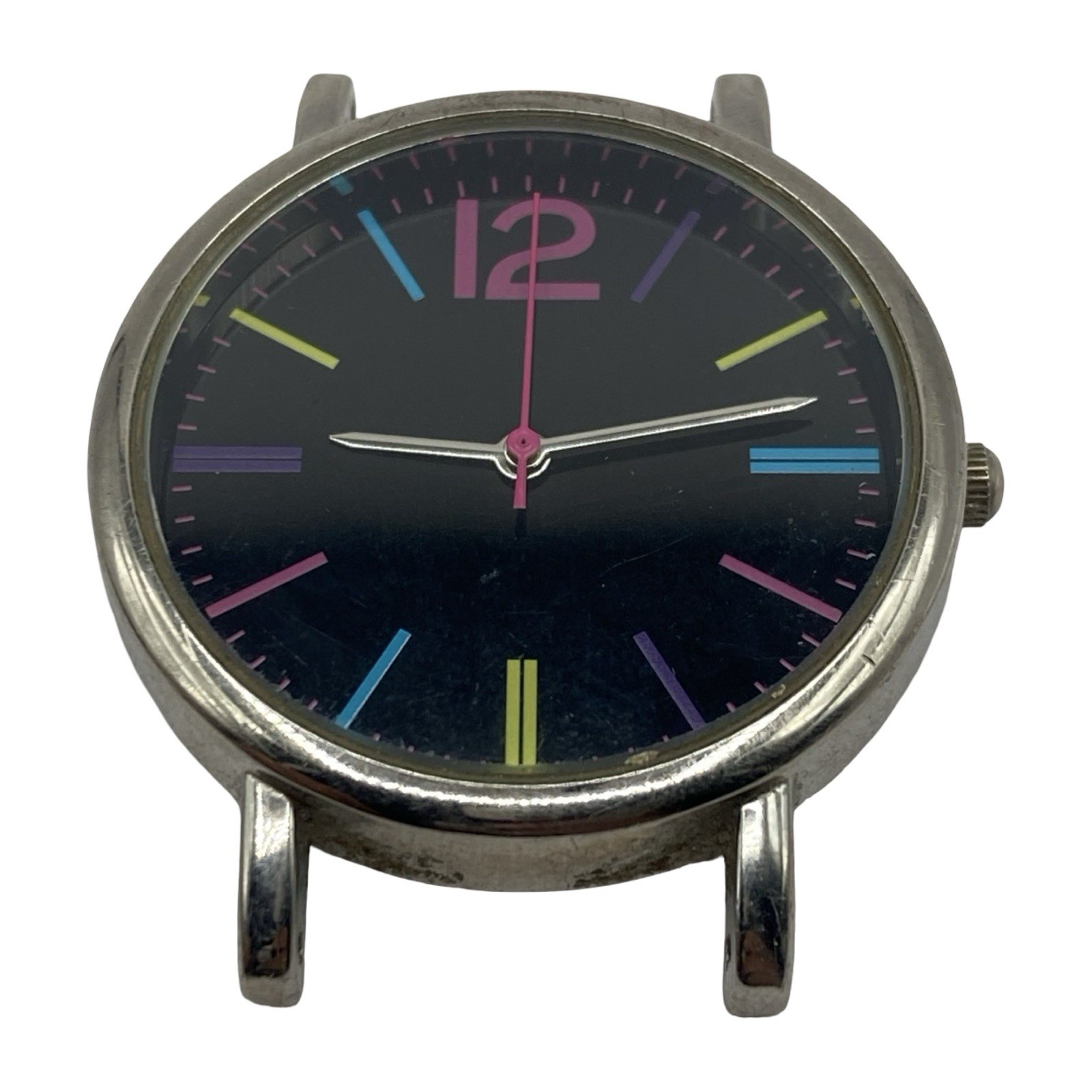 Time & True Watch Ladies Multicolor Black Dial Need Batteries