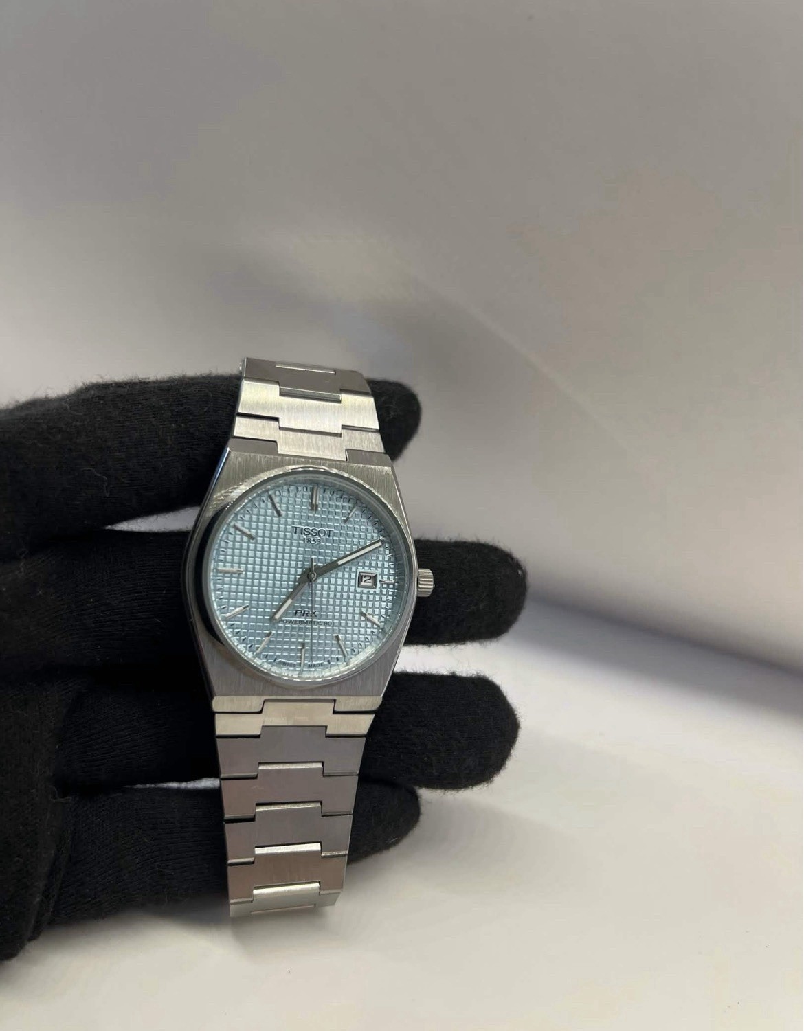Tissot PRX Powermatic 80 Automatic Light Blue Dial 40mm Swiss Watch