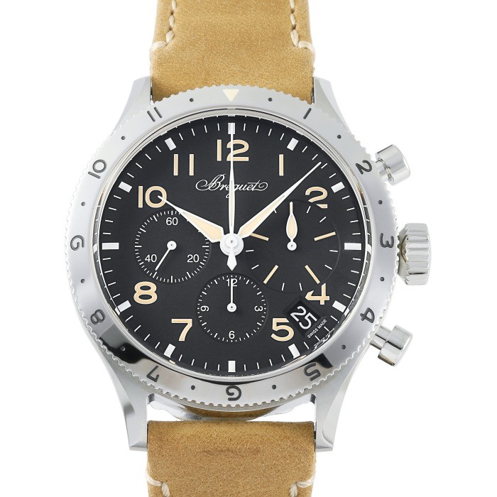 Breguet XX 2067ST / 92 / 3WU Stainless Steel 42.0mm Black Dial #YKW1183
