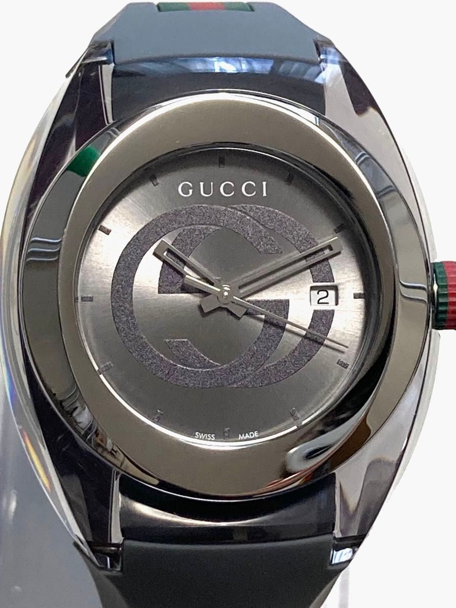 Excellent Condition GUCCI SYNC 137.1 Rubber Belt Men’s Watch
