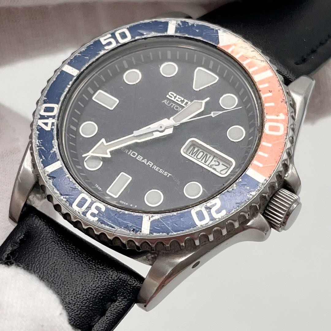 SEIKO Pepsi Bezel Automatic 7S26-0040 Men’s Watch From Japan External Belt