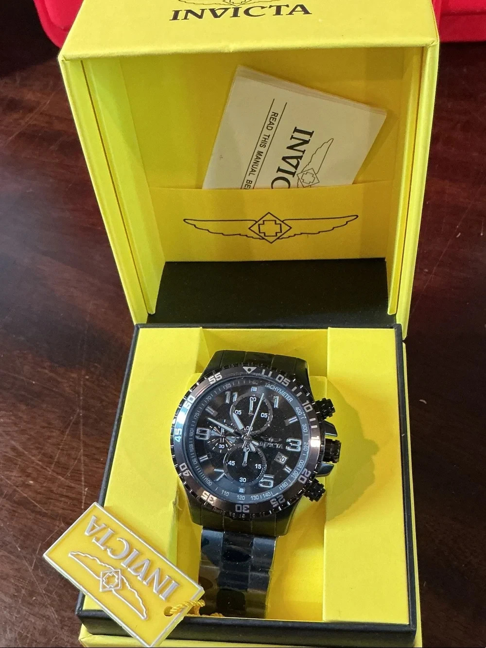 Invicta Specialty 69815 48mm Black Stainless Steel Men’s Wristwatch