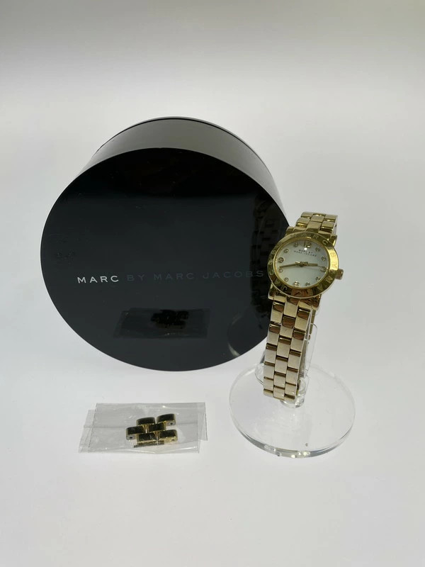 [A1R] Marc Jacobs MBM3057 Gold Tone Chrono Style Quartz Watch [p1v]