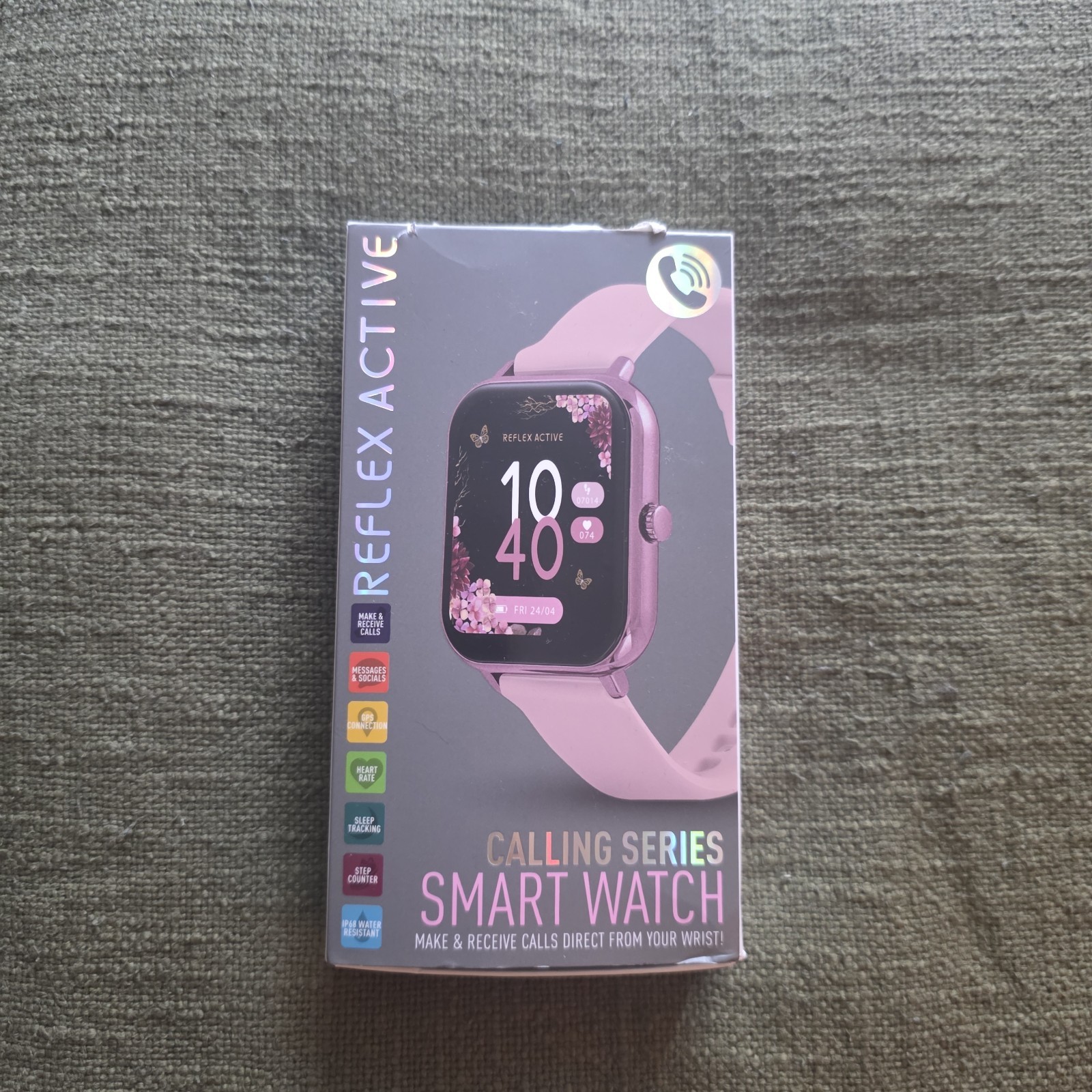 Reflex Active Series 23 Smart Watch – RGP Pink Strap Calling Series