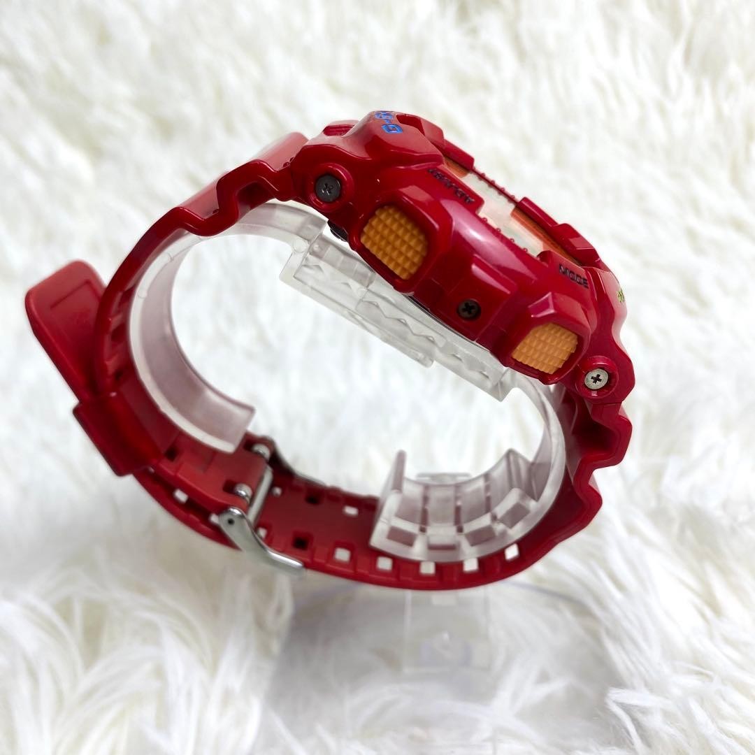 CASIO G-SHOCK GD-100HC Hyper Colors Red Orange Digital Watch Used Japan