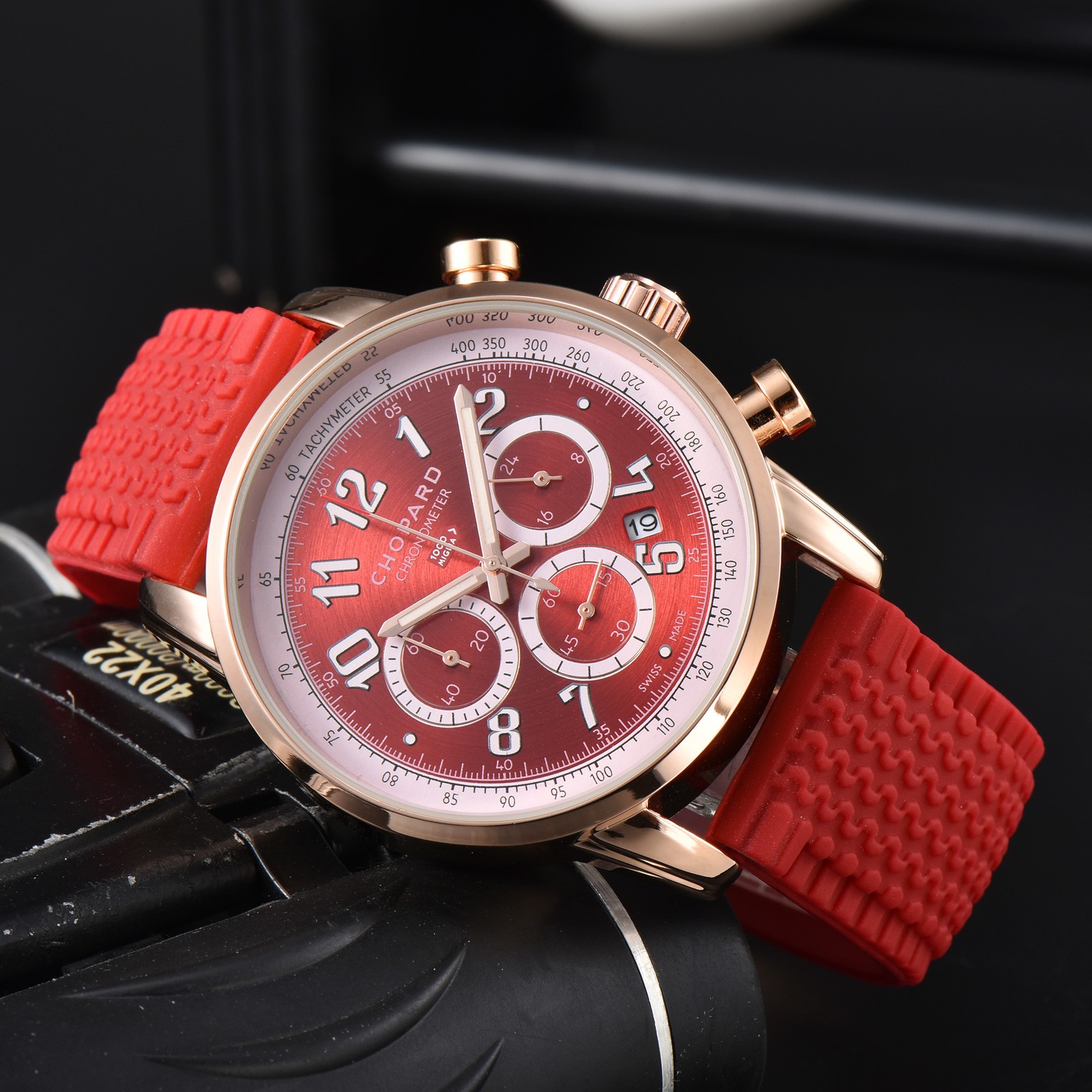 Chopard multifunctional quartz watch with all dial functions working perfectly