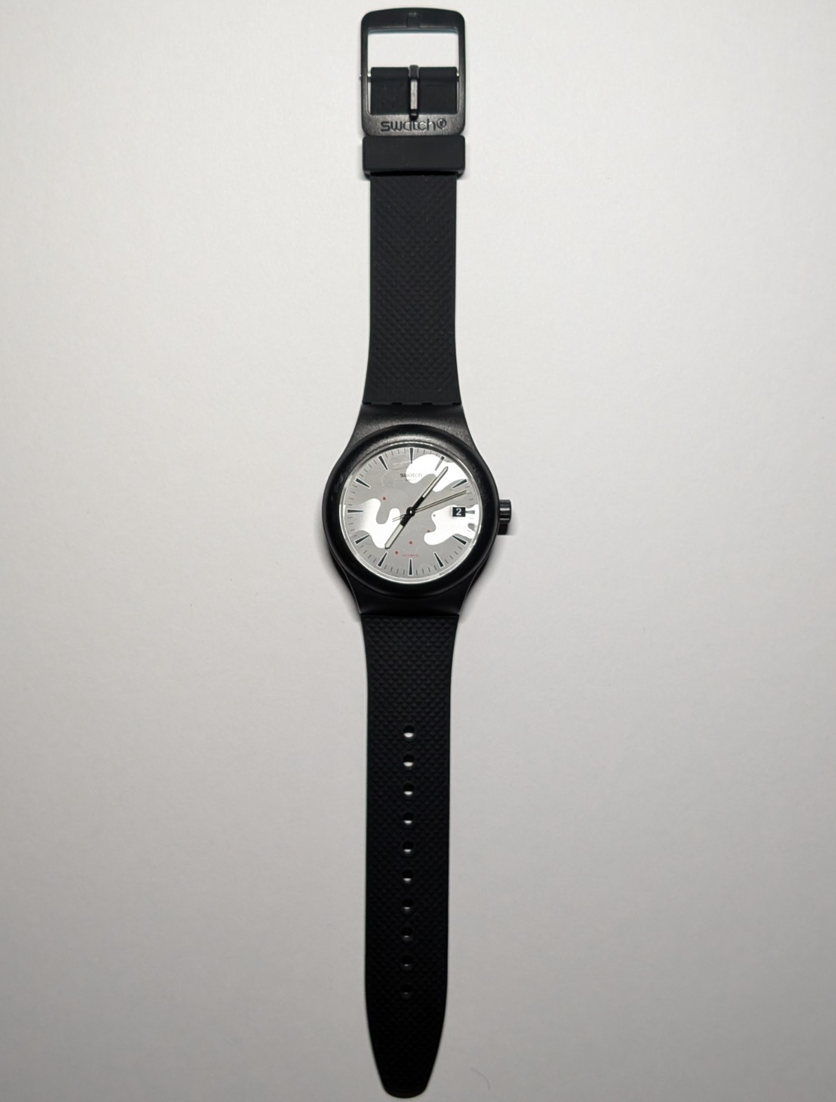SWATCH | SISTEM KAMU (SUTB407) – Automatic (SISTEM 51) Watch – 42mm Black/Silver