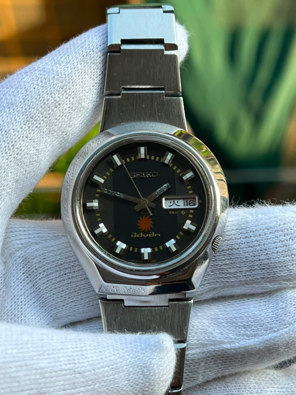 Seiko Advan 6106-7560 Automatic Day Date Vintage Men’s Watch 1972 JDM Rare Model