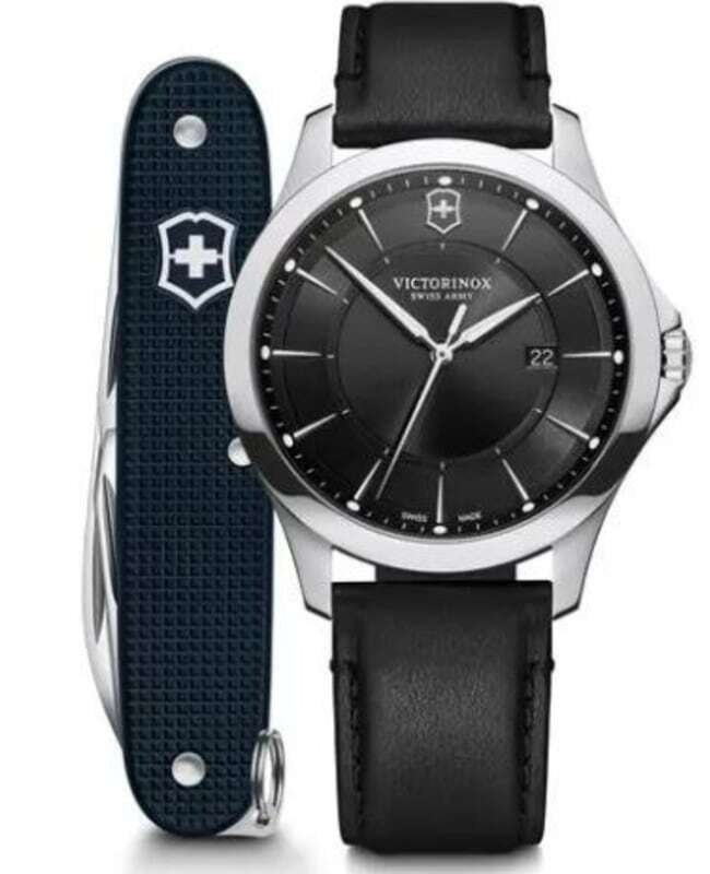 New Victorinox Swiss Army Alliance Quartz Black Dial Men’s Watch 241904.1