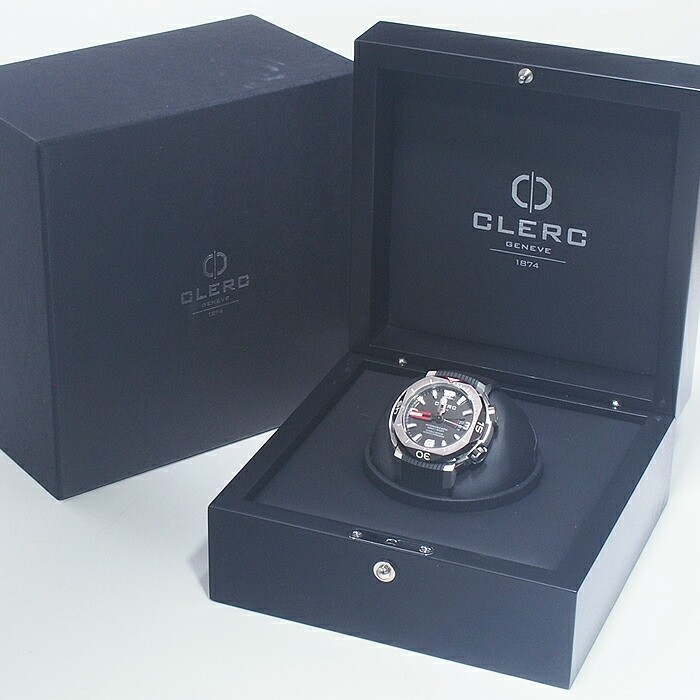 Clerc Hydroscaph H1-2R.1.5 Automatic 500m Diver Black SS Men’s Watch
