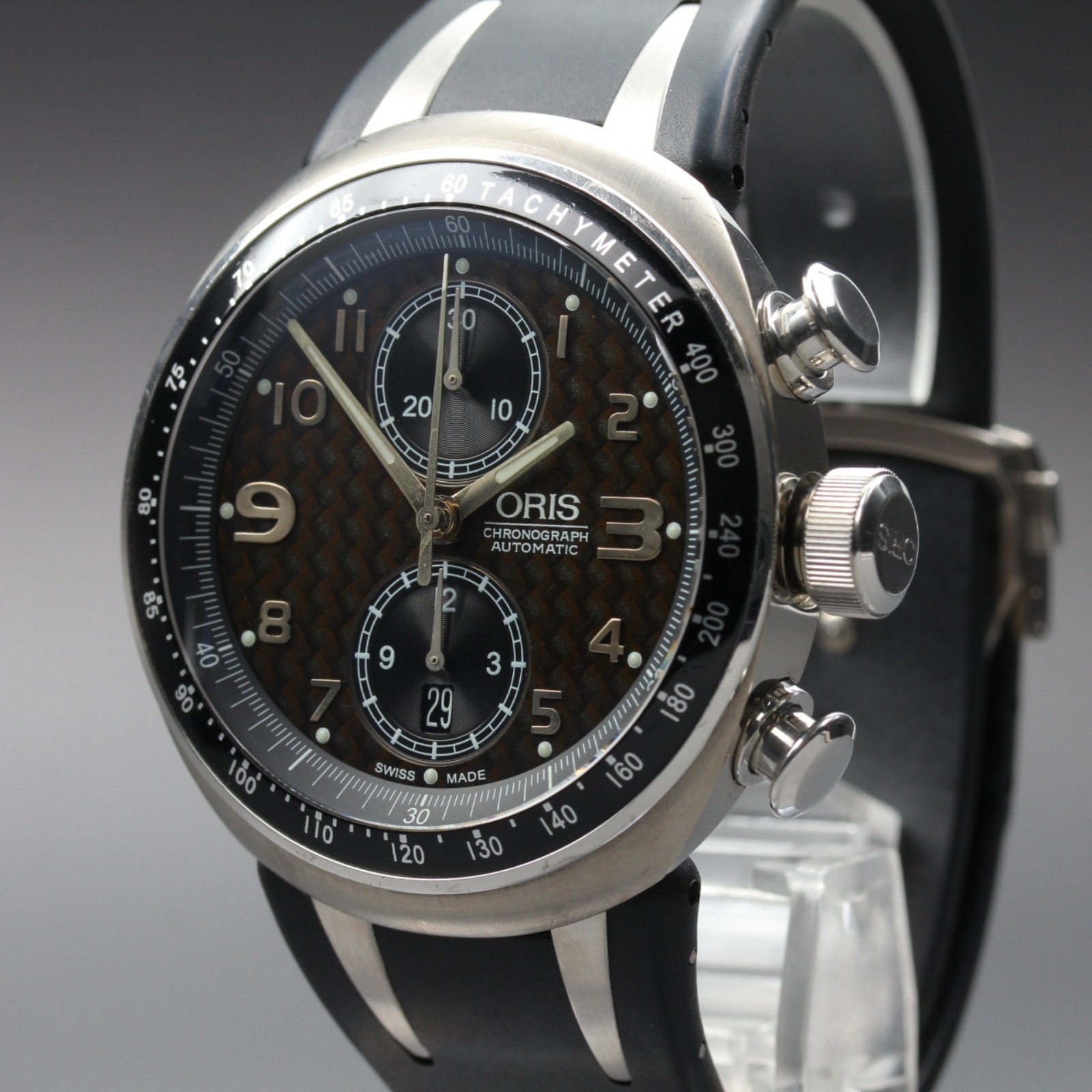 Limited ORIS Williams TT3 7587 Automatic Chronograph Brown Dial Men’s Watch 43mm