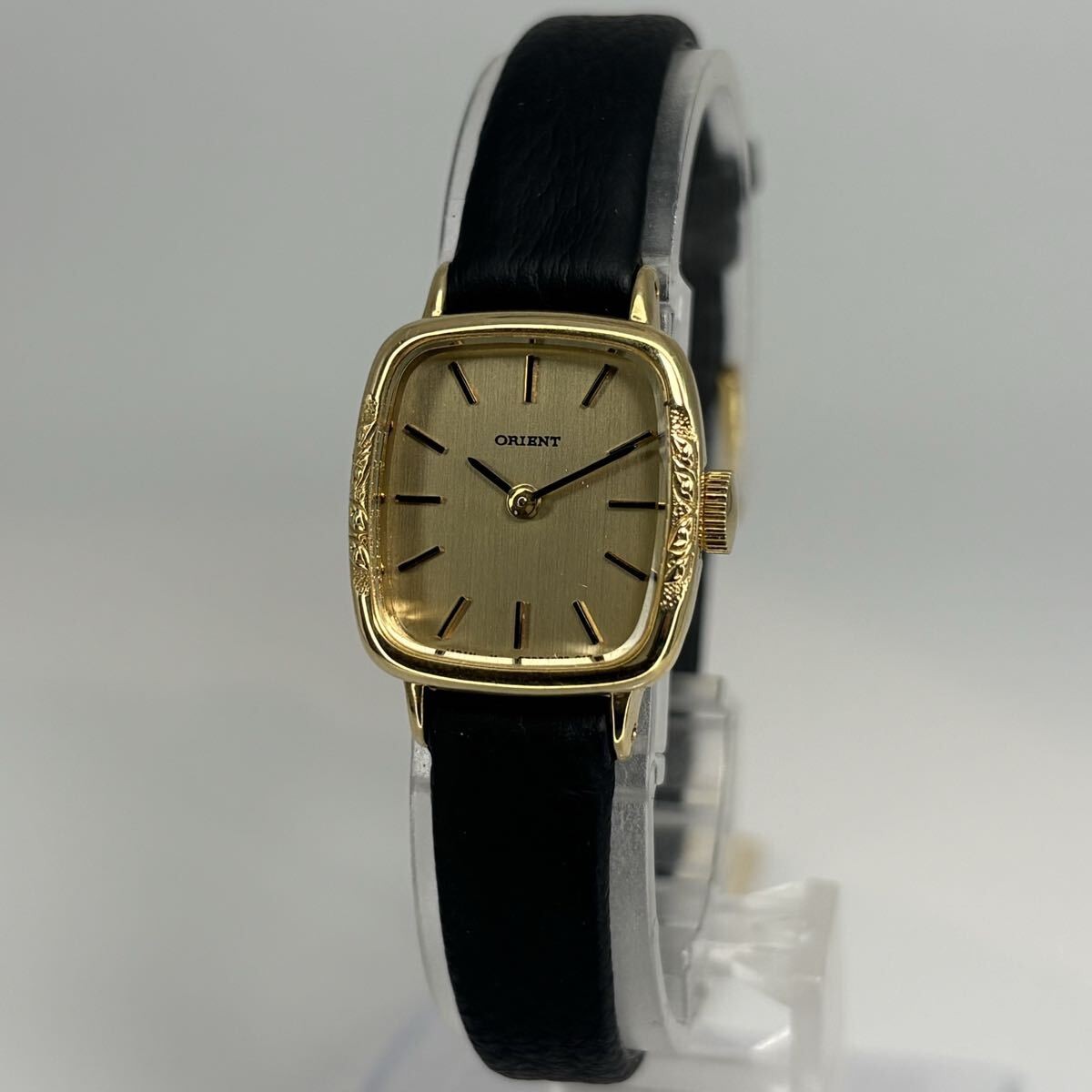 Deadstock ORIENT Elegance Special 1970s Vintage Hand-Winding Watch Gold 19mm