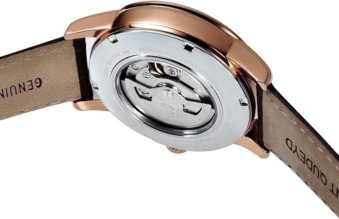 ORIENT RN-AK0002Y Sun & Moon Automatic Brown Navy Dial Men’s Watch New