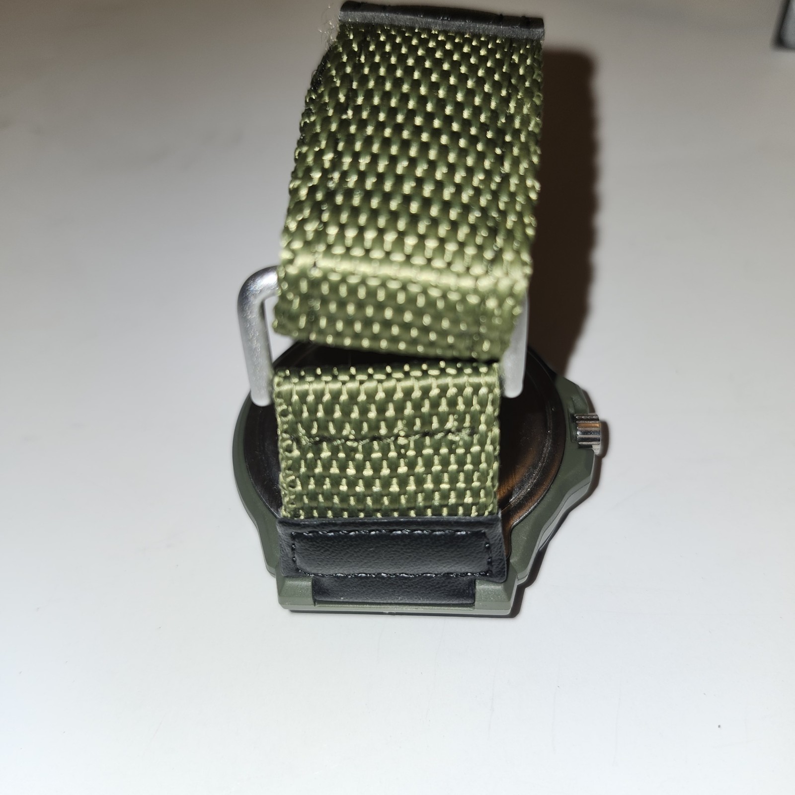 Casio Watch Men 52mm Black Brown Dial Day Date 5474 MRW-210H New Green+Black