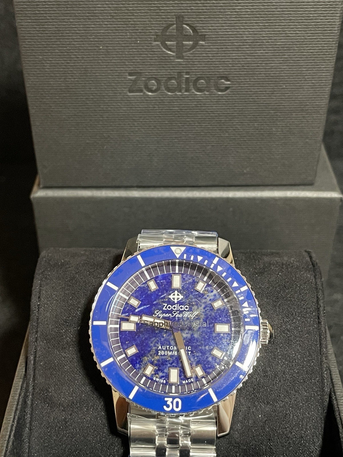 *NEW* Zodiac ZO9312 Compression Diver Blue Lapis 40 mm Automatic Men’s Watch