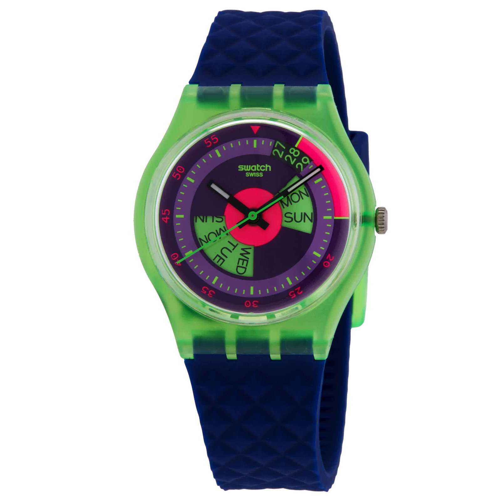 Swatch Neon Skychart Quartz Purple Dial Unisex Watch SO28G704