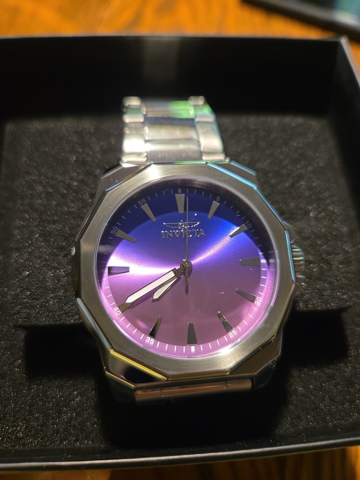 Invicta Men’s Specialty 50981 Purple Dial Stainless Steel Bracelet