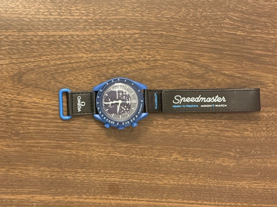 Swatch X Omega Mission To Neptune – Bioceramic Speedmaster Moonswatch pre owned