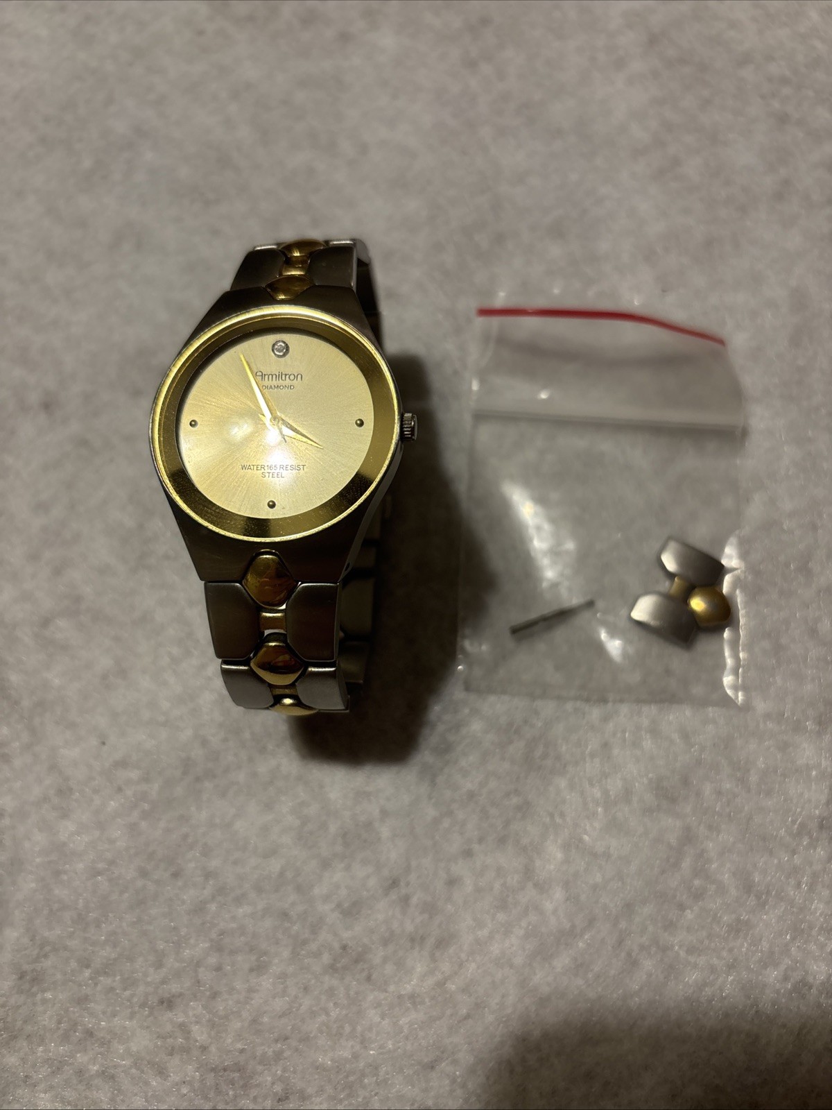 Armitron Diamond Vintage Men’s Watch With Champagne Dial And Gold Embellishment