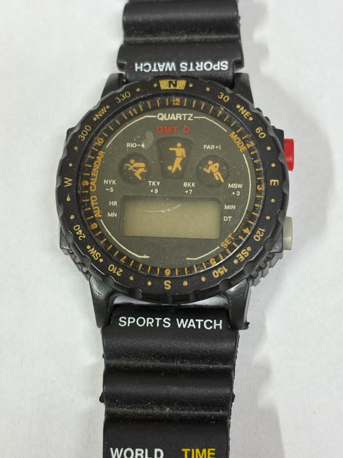 Sports Watch Digital Plastic Resin Quartz Unisex Watch Mens Wristwatch REPAIR