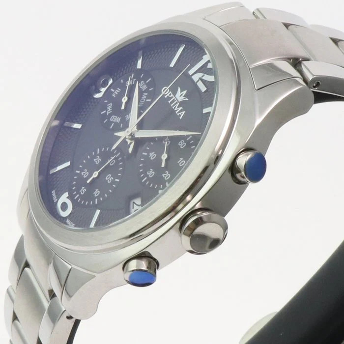 Optima – Swiss Chronograph – OSC449-SS-3 Swiss Ronda Quartz 44.15 mm OSC449