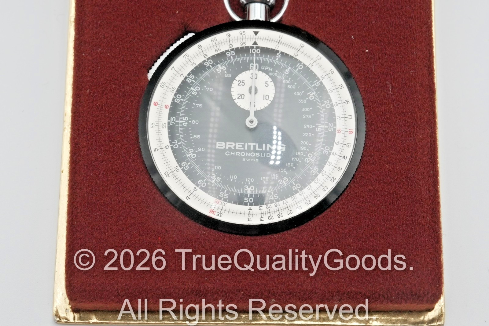 Breitling Genève Chronoslide Ref. 1577 • 1970s • Vintage Slide Rule Stopwatch
