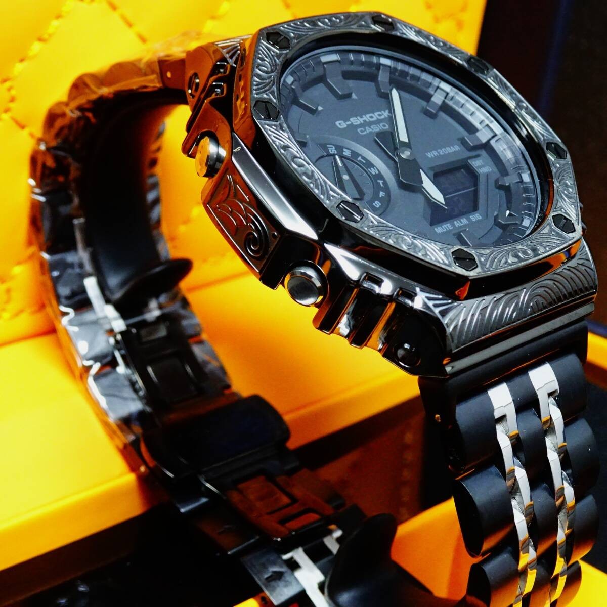 〓New〓G-Shock MOD custom watch〓GA2100 body included〓Aftermarket stainless steel