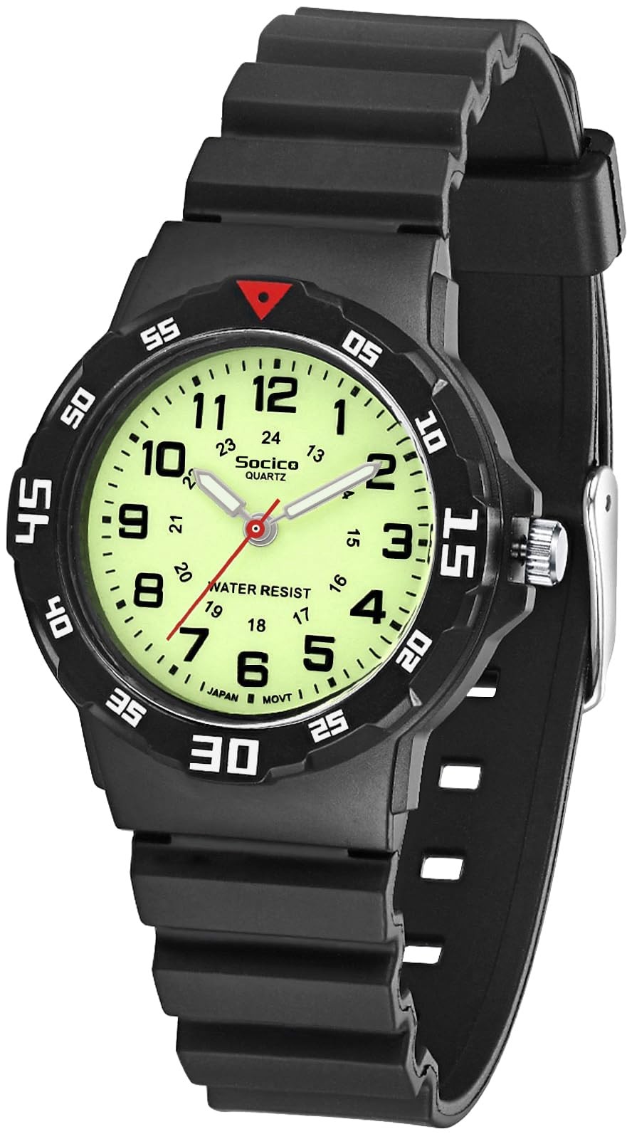Kids Analog Watch Quartz Waterproof Time Teaching Boys Girls Soft Band Learning