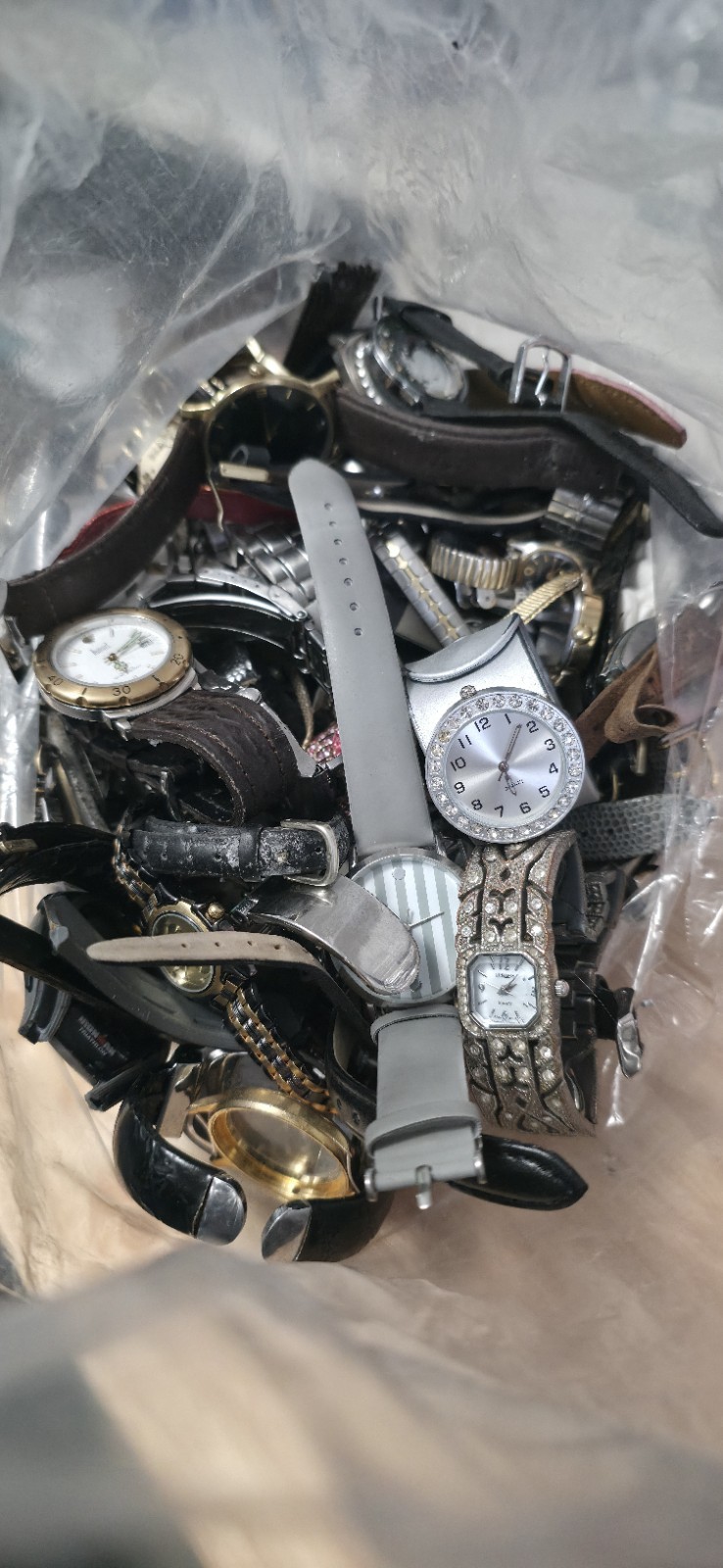 Lot Of Watches For Parts Or Repair, Untested 9.5lb Of Watches Over 50 Watches