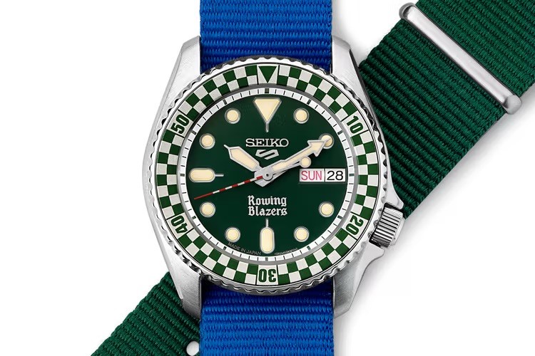 Seiko 5 Sports Rowing Blazers x Eric Wind Vintage Green 38mm SRPM21 BNIB