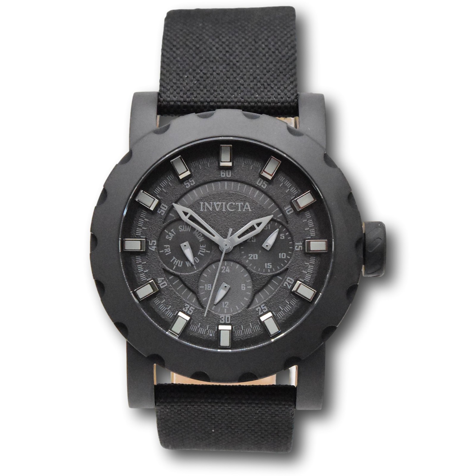 Invicta I-Force Commando Men’s 46mm Stealth Black Day / Date Quartz Watch 47585