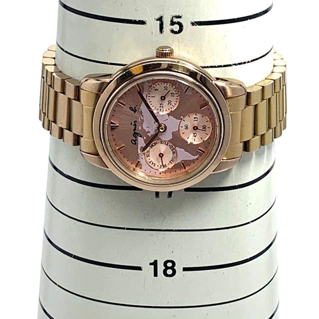 Battery Changed 778 agnes b. Agnes B. Map Pattern Watch Gold