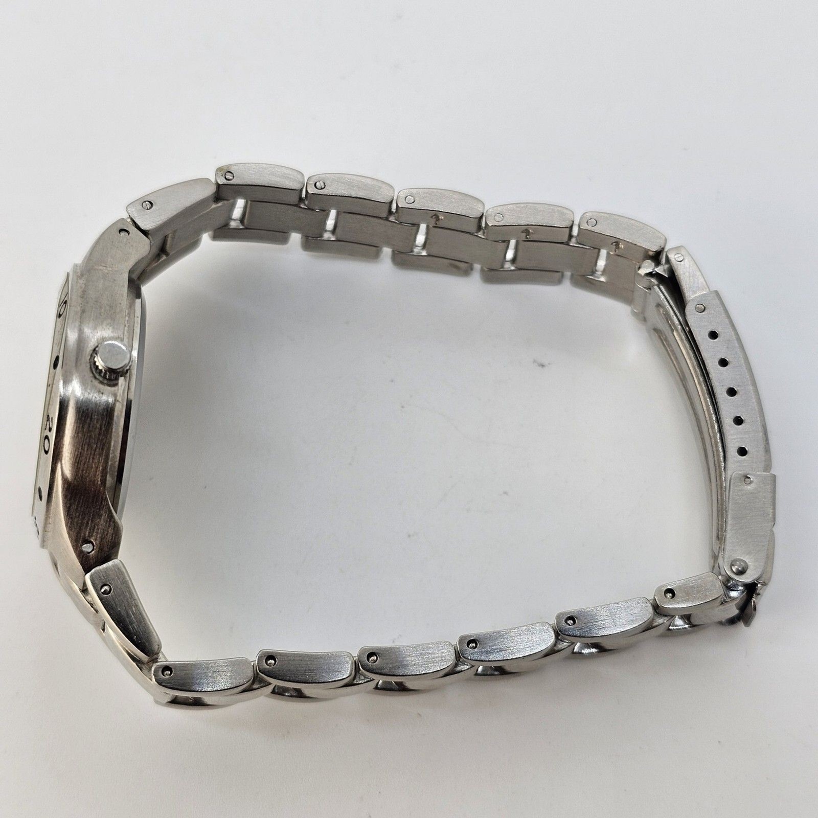 Pedre Women’s Watch 30MM White Dial Gray Case Bracelet Band Date 7″ New Battery