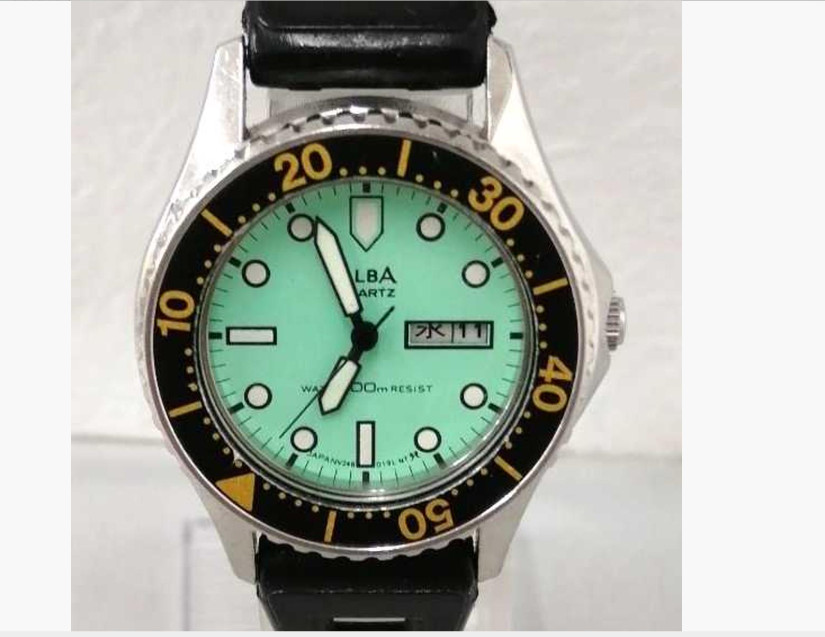SEIKO ALBA V248-0070 Watch with New Battery from JAPAN