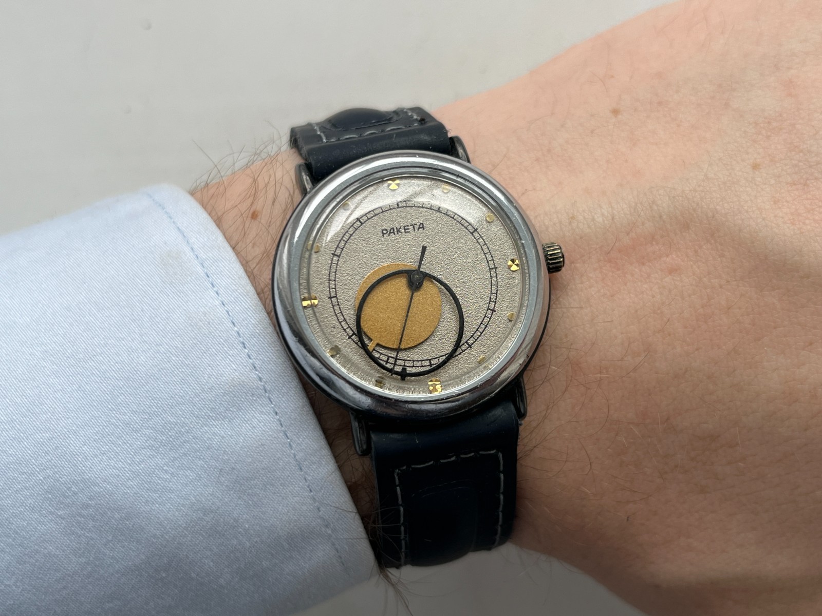 VTG Soviet Mechanical wristwatch RAKETA Copernic Kopernik USSR (Serviced)
