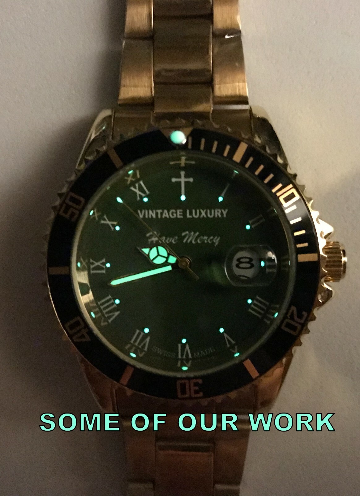 Personalized Watch custom Logo Pic Photo men’s women’s NEW Quartz WR 3ATM