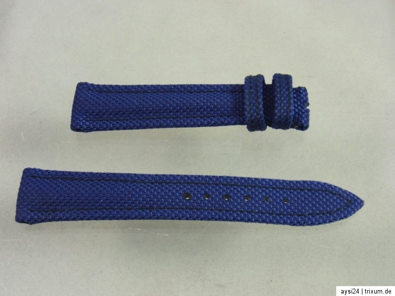 CHOPARD Leather Watch Replacement Strap 19mm Fabric + Leather | n20