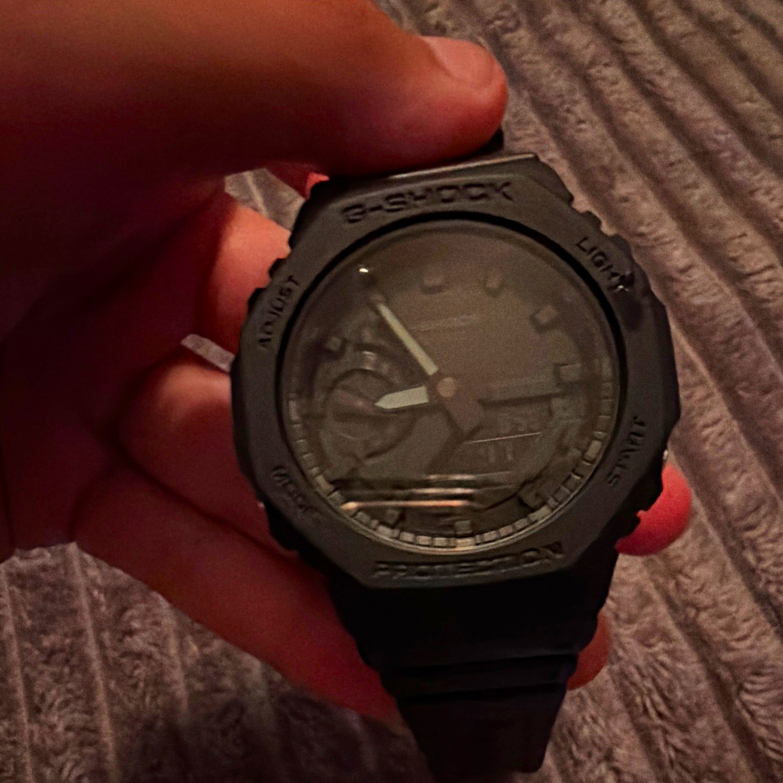 Casio G-SHOCK Analog-Digital Quartz 200m Black Resin Strap 44mm Watch
